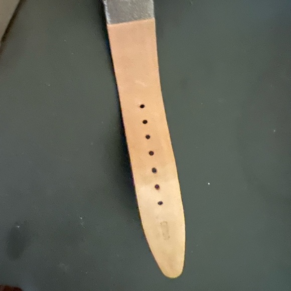 Brighton Osaka Watch Women Silver Tone Rectangle Dial Italian Calfskin - Picture 6 of 14